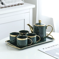 Скандинавская кофейная глина со стаканом, чайный сервиз, комплект, чашка, европейский стиль, легкий роскошный стиль