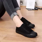 Những người yêu thích 2018 tất cả những đôi giày vải màu đen của phụ nữ giày thấp