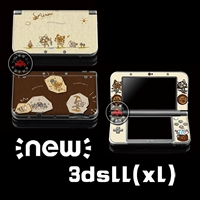 MỚI 3DSLL3DSXL máy đau lá nhãn dán quái vật thợ săn mèo mèo làng 3ds màu dán anime đau - DS / 3DS kết hợp miếng dán cường lực 3d