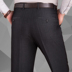 Mùa hè mỏng nam trung niên quần cao eo lỏng đôi xếp li phù hợp với quần nam mùa hè miễn phí hot straight quần dài Suit phù hợp