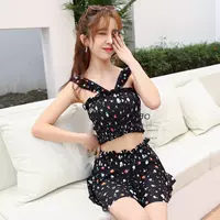 2019 áo tắm mới nữ hot mùa xuân chia váy thép tấm tụ tập bikini mỏng gợi cảm quấn áo tắm ngày lễ - Bikinis shop do boi