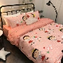 New Chibi Maruko phim hoạt hình gia đình bốn 1.8m khăn trải giường quilt 1,5 1,2 đơn ký túc xá ba mảnh phù hợp - Bộ đồ giường bốn mảnh bộ ga trải giường everon