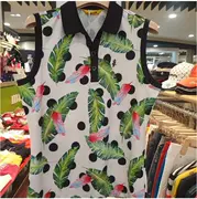Ưu đãi đặc biệt 2019 hè mới Hàn Quốc mua quần áo golf nữ in hoa văn tay áo thun golf - Thể thao sau