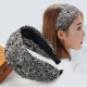 Hàn Quốc rộng vành tóc hoop tóc bao gồm tóc trắng rhinestone vải ngọt ngào Sen nữ khí chất kẹp tóc headband trang sức tóc phụ nữ - Phụ kiện tóc