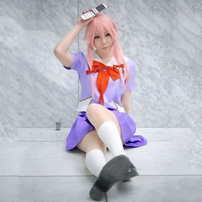 taobao agent Anime Future Diary Female Lord My Wife Yu Nai COS Sweat Skirt COSPLAY clothing full set of spot promotions