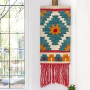 Thoreau Doubletree | Bắc Âu dệt tay len tấm thảm Bohemian màu hình học thảm tường bức tranh tường tường - Tapestry