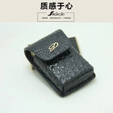 Зажигалка ручной работы, модный универсальный защитный чехол, крокодил, из натуральной кожи, защита при падении