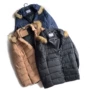 Bộ đồ cotton mới cho nam dài mùa đông cơ thể dày màu áo trùm đầu cotton áo khoác - Bông áo khoác len nam