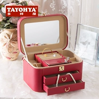 Tayohya Различный дом Litchi Pattoo Jewelry Box High -end pu Gempin Jewelry Jewelry Drot