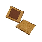 Văn hóa Tây Tạng ví ngắn, thẻ da bộ kaki kaki handmade gấp gói thẻ mềm