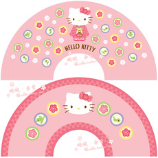 Веер привет Китти складной веер японский