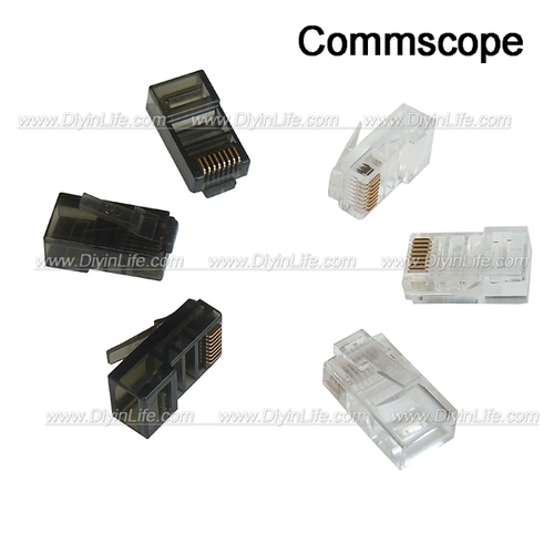 Оригинальный экспорт Commscope 5 Тип RJ45 Crystal Head 1 Цвет цена, см. Введение инструкции