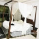 Chống bụi sợi giường ramie sợi Đông Nam Á phong cách nước Mỹ mới Trung Quốc cổ bốn- giường áp phích đôi bức màn sợi men