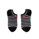 Японские хлопковые носки г -жа SOS, Love вышитые полосатые носки для лодок, универсальные скрытые хлопковые носки DW34