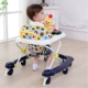 Bé sơ sinh con walker 6 7-18 tháng đa chức năng chống rollover xe đẩy có thể ngồi với âm nhạc tập đi xe nôi em bé Xe đẩy / Đi bộ