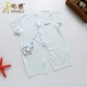 Đẹp trai hươu mới quần áo mùa hè bé trẻ em siêu mỏng miễn phí cắt không xương ngắn tay jumpsuit quần áo trẻ em romper