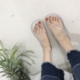 Hàn quốc ulzzang dép trong suốt nữ sinh viên mùa hè hoang dã đáy phẳng clip toe mỏng ban nhạc flip flops pha lê dép Dép