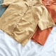 RENA chủ tiệm đề nghị tính khí retro bốn màu phù hợp với mùa hè cổ áo ve áo nhỏ là mỏng hoang dã túi áo sơ mi áo sơ mi nữ kiểu đẹp Áo sơ mi