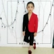 Trang phục trẻ em cao cấp phù hợp với màu sắc phù hợp với cuộc thi người mẫu - Váy trẻ em