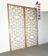 Jinsi Nanmu màn hình rắn sàn gỗ hoa khung cửa sổ Nan phòng khách di động 榫 卯 cấu trúc tổng thể thiết kế