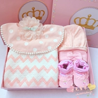 Демисезонная детская хлопковая подарочная коробка, удерживающее тепло боди, комплект, костюм принцессы, набор, увеличенная толщина, подарок на день рождения
