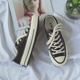 Giày vải đen cao để giúp nữ sinh viên Hàn Quốc phiên bản retro 2018 hoang dã mang giày gió chic ulzzang giày vnxk Plimsolls