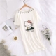 Snoopy đồ ngủ nữ mùa hè cotton ngọt ngào cô gái mỏng phần ngắn tay lỏng lẻo kích thước lớn váy ngủ cotton dịch vụ nhà