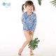 Babyone Trung Quốc sườn xám dài tay áo tắm một mảnh cho bé gái 2019 hè mới chống Xiêm - Đồ bơi trẻ em