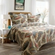 Retro bông Châu Âu rửa chần bằng bìa giường ba bộ tấm điều hòa không khí là đa chức năng mùa xuân và mùa thu là Trải giường