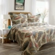 Retro bông Châu Âu rửa chần bằng bìa giường ba bộ tấm điều hòa không khí là đa chức năng mùa xuân và mùa thu là ga phủ giường Trải giường