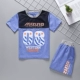 Chàng trai mùa hè 2018 mới phù hợp với mùa hè quần áo trẻ em trẻ em lớn trẻ em nhanh chóng làm khô thể thao ngắn tay T-Shirt hai mảnh thủy triều