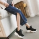 2018 mùa hè mới dày dưới tăng giày net in Hàn Quốc phiên bản của giày thể thao của phụ nữ đan rỗng thở giày thấp giày converse nữ Giày cắt thấp