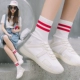 Hip-hop giày của phụ nữ thủy triều 2018 mùa hè sinh viên mới căng thoáng khí Hàn Quốc phiên bản của thể thao hoang dã giày đường phố nhảy cao- đầu giày giày boot nữ cổ cao Giày cao gót