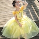 Belle công chúa váy cô gái disney mùa hè băng lãng mạn fairy disney trẻ em váy chuông váy Váy