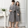 Mùa hè phần mỏng nightdress couple áo ngủ cô gái đồ ngủ thấm áo choàng tắm chất béo mm áo choàng tắm của nam giới quần áo nhà trang điểm mặc quần áo gown áo ngủ đẹp giá rẻ