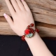 Vòng tay gió quốc gia nữ năm sinh trang sức phong cách retro vòng tay mã não đỏ Sen Trung Quốc phong cách trang sức vận chuyển quà tặng Vòng đeo tay Clasp