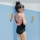 2017 cô gái một mảnh áo tắm mới của Hàn Quốc hoa trong cậu bé lớn sexy công chúa sinh viên mặc bikini cha mẹ và con Đồ bơi trẻ em