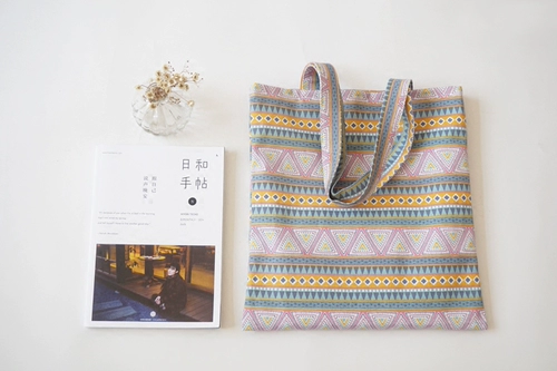 Этнический оригинальный треугольник, ретро сумка на одно плечо, тканевый мешок, сумка для путешествий, этнический стиль