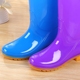 Mưa khởi động mưa khởi động nước giày khởi động cao su khởi động giày phụ nữ trưởng thành thời trang Hàn Quốc dài ống cao nhà bếp không thấm nước không trượt mùa hè Rainshoes