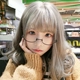 Ulzzang chị em kính mềm gọng kính nữ Nhật Bản kim loại nửa khung không có ống kính kính ảnh mạng màu đỏ với đoạn văn kính thời trang nữ Kính đeo mắt kính