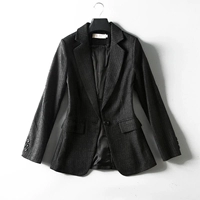 Áo khoác vest nữ sọc đen Hy Lạp tùy chỉnh 2018chic nhỏ phù hợp với áo khoác nữ chic chic nữ áo kiểu nữ đẹp tuổi 35