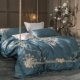 Châu âu phòng mô hình thêu kim bộ đồ giường hoa bộ đồ giường cotton Mỹ bốn bộ của 80 satin cotton quilt cover