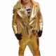 Nhà tạo mẫu tóc trang phục mỏng vàng bạc xe gắn máy da vành đai ds ca sĩ dj hiệu suất trang phục thiết lập người đàn ông