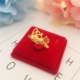 Nhẫn vàng vàng đồng xu dày mới mô phỏng nhẫn nữ 24K mạ vàng mờ một mũi tên đeo trái tim tình yêu nhẫn vàng