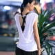 Nhanh chóng làm khô vẻ đẹp thoáng khí lại không tay T-Shirt tập thể dục chạy đào tạo lưới thể thao rỗng ngắn tay yoga quần áo áo sơ mi nữ áo ba lỗ gymshark Áo phông thể thao