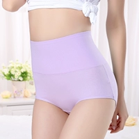 Quần lót cotton cao eo nữ tóm tắt đồ lót bằng vải cotton bụng hông đồ lót đầu quần lót nâng mông