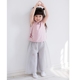 Phong cách trung quốc 2018 mùa hè nữ kho báu retro ngắn tay bé sợi mềm quần rộng chân hai mảnh cha mẹ và con trang phục Hanfu cô gái Trang phục dành cho cha mẹ và con