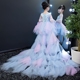 Cô gái đám cưới trẻ em người mẫu trình diễn trang phục dạ hội váy công chúa váy piano nhỏ chủ trang phục kéo dài mùa hè siêu dài - Váy trẻ em váy ren đẹp nhất cho bé gái Váy trẻ em