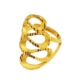 Mới Nhật Bản và Hàn Quốc giả vàng 3D nhẫn vàng nữ bầu không khí đồng xu euro mạ vàng ngón trỏ vàng mở trang sức điều chỉnh nhẫn đôi Nhẫn