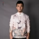 [古 阿 新] Trung Quốc phong cách mùa xuân retro nam áo len áo len dài tay áo đàn hồi lỏng kích thước lớn quần áo của nam giới hoodie đẹp Áo len